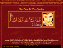 Tablet Screenshot of paintandwine.com